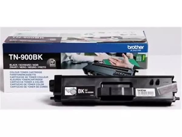 Een Brother toner, 6.000 pagina's, OEM TN-900BK, zwart koop je bij ShopXPress