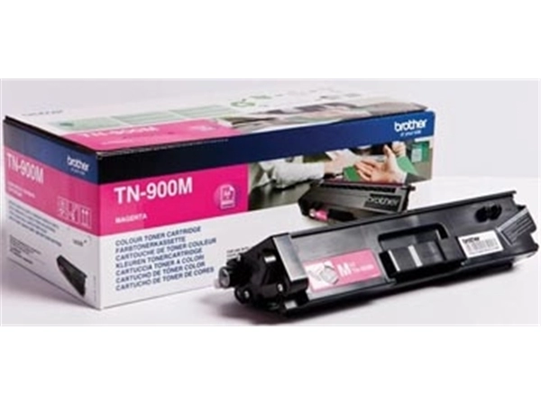 Een Brother toner, 6.000 pagina's, OEM TN-900M, magenta koop je bij ShopXPress