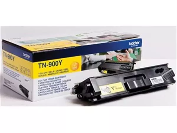 Een Brother toner, 6.000 pagina's, OEM TN-900Y, geel koop je bij ShopXPress