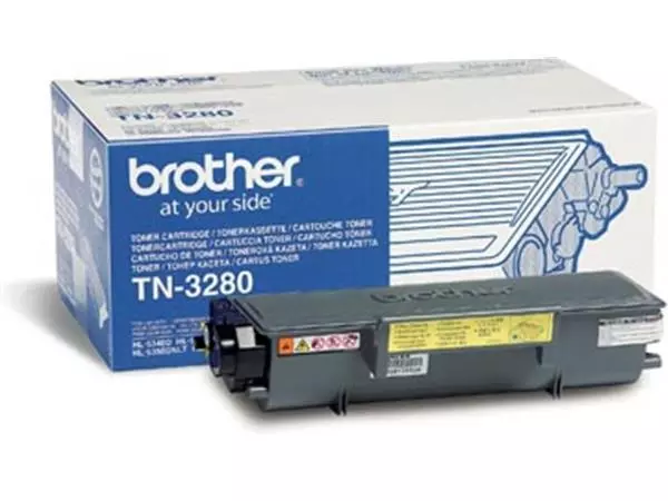 Een Brother toner, 8.000 pagina's, OEM TN-3280, zwart koop je bij ShopXPress