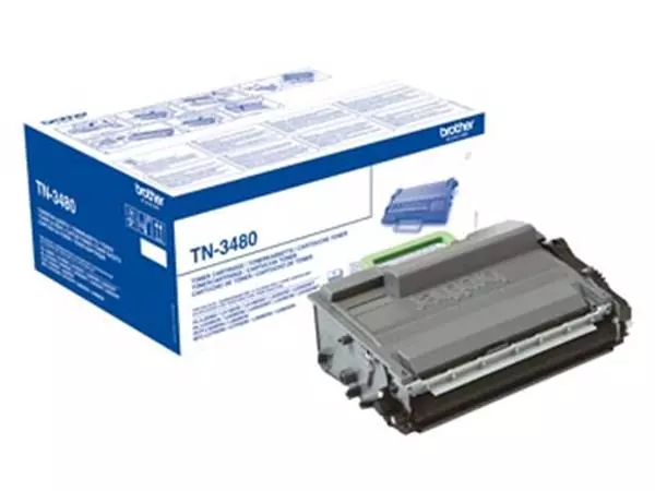 Een Brother toner, 8.000 pagina's, OEM TN-3480, zwart koop je bij ShopXPress