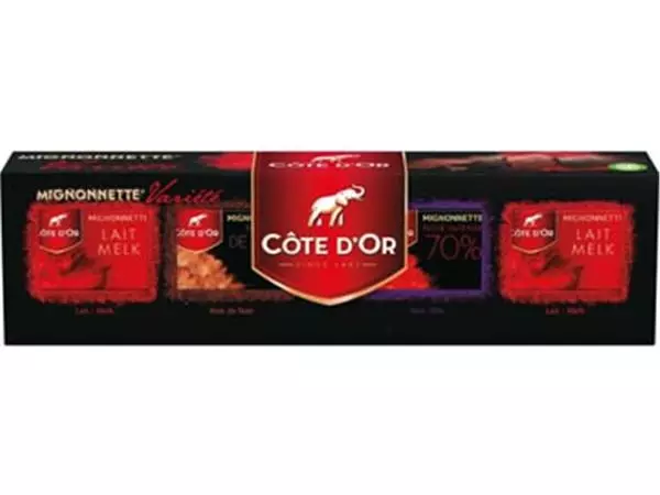 Een Côte d'Or chocolade Mignonnette Variété, doos van 32 stuks koop je bij ShopXPress
