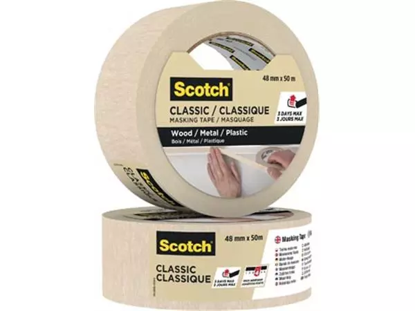 Een Scotch classic afplaktape, ft 48 mm x 50 m koop je bij ShopXPress