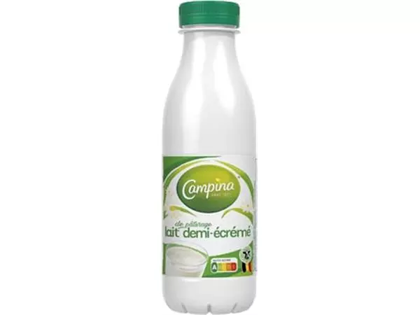 Een Campina halfvolle melk, 0,5 liter, pak van 6 flessen koop je bij ShopXPress