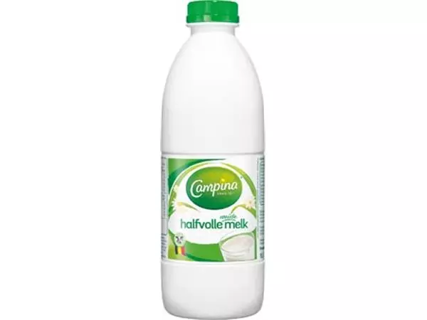 Een Campina halfvolle melk, 1 liter, pak van 6 stuks koop je bij ShopXPress