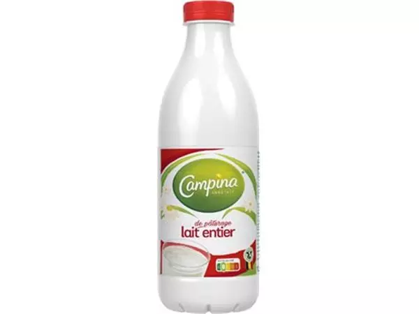 Een Campina volle melk, 1 liter, pak van 6 stuks koop je bij ShopXPress