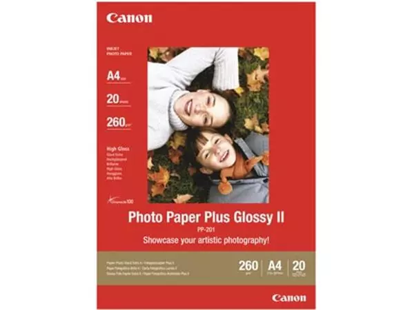 Een Canon fotopapier PP-201 Plus, ft A4, 260 g, pak van 20 vel koop je bij ShopXPress