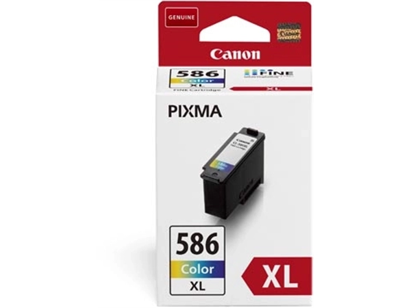 Buy your Canon inktcartridge CL-586XL, 300 pagina's, OEM 6226C001, 3 kleuren at Supplierz BV