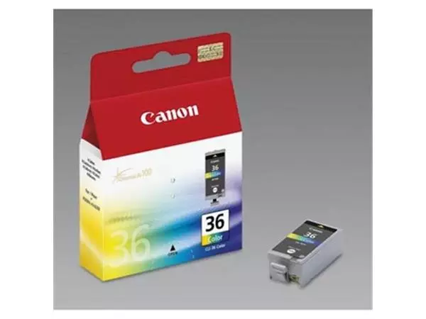 Een Canon inktcartridge CLI-36, 249 pagina's, OEM 1511B001, 3 kleuren koop je bij ShopXPress