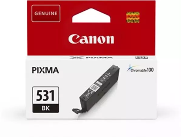 Een Canon inktcartridge CLI-531, 515 pagina's, OEM 6118C001, zwart koop je bij ShopXPress