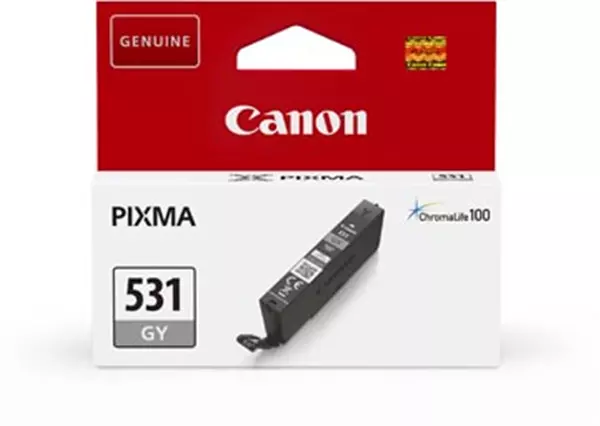 Een Canon inktcartridge CLI-531, 515 pagina's, OEM 6122C001, grijs koop je bij ShopXPress