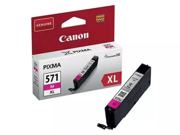 Een Canon inktcartridge CLI-571XL, 375 foto's, OEM 0333C001, magenta koop je bij ShopXPress