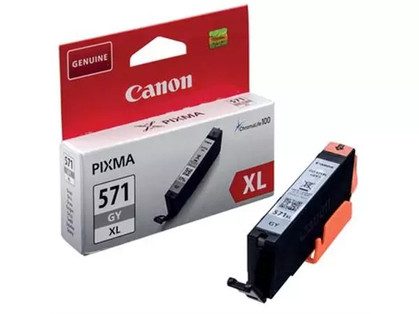 Een Canon inktcartridge CLI-571XL, 375 foto's, OEM 0335C001, grijs koop je bij ShopXPress