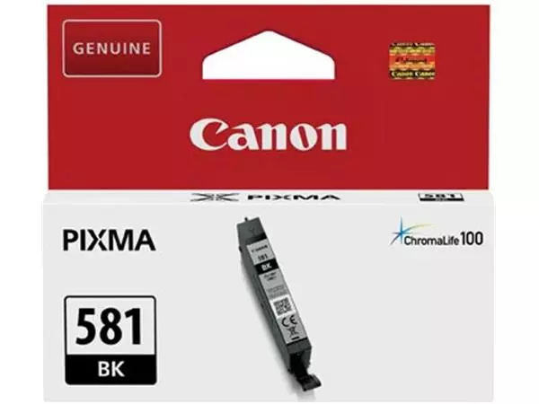 Een Canon inktcartridge CLI-581BK, 200 foto's, OEM 2106C001, zwart koop je bij ShopXPress