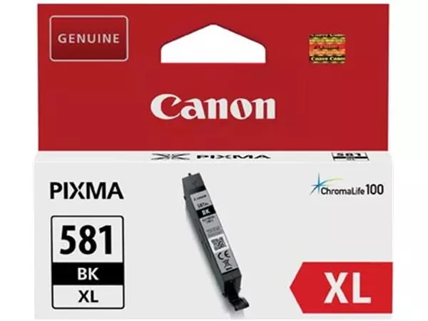 Een Canon inktcartridge CLI-581BK XL, 520 foto's, OEM 2052C001, zwart koop je bij ShopXPress