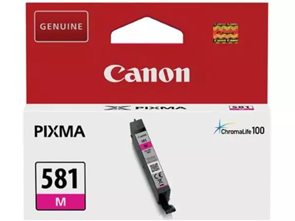 Een Canon inktcartridge CLI-581M, 237 foto's, OEM 2104C001, magenta koop je bij ShopXPress