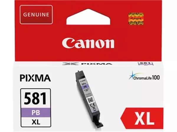 Een Canon inktcartridge CLI-581PB XL, 505 foto's, OEM 2053C001, photo blue koop je bij ShopXPress