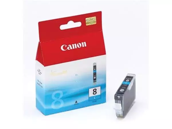 Een Canon inktcartridge CLI-8C, 420 pagina's, OEM 0621B001, cyaan koop je bij ShopXPress