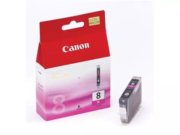 Een Canon inktcartridge CLI-8M, 478 pagina's, OEM 0622B001, magenta koop je bij ShopXPress