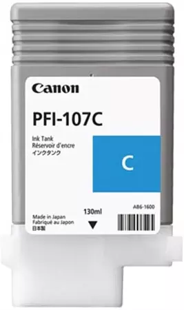 Een Canon inktcartridge PFI-107, 130 ml, OEM 6706B001, cyaan koop je bij ShopXPress