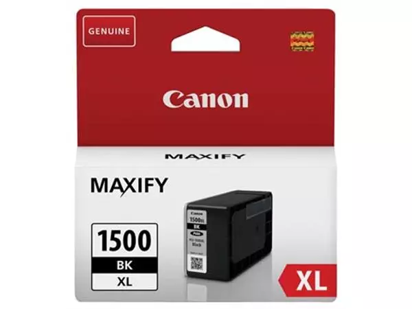 Een Canon inktcartridge PGI-1500XL, 1.200 pagina's, OEM 9182B001, zwart koop je bij ShopXPress