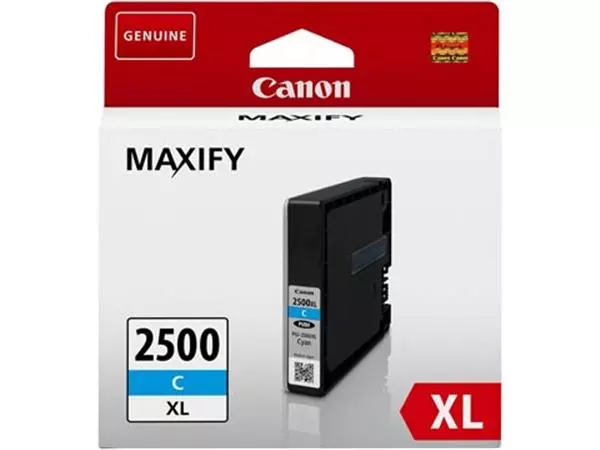 Een Canon inktcartridge PGI-2500XL, 1.760 pagina's, OEM 9265B001, cyaan koop je bij ShopXPress