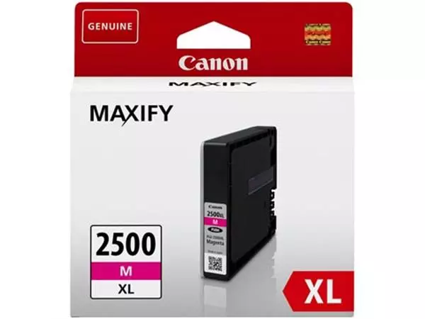 Een Canon inktcartridge PGI-2500XL, 1.760 pagina's, OEM 9266B001, magenta koop je bij ShopXPress