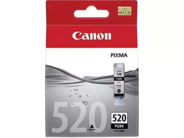 Een Canon inktcartridge PGI520BK, 324 pagina's, OEM 2932B001, zwart koop je bij ShopXPress