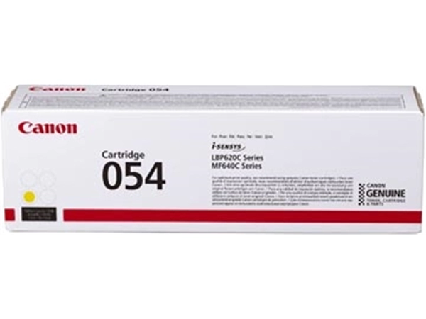 Een Canon toner 054, 1.200 pagina's, OEM 3021C002, geel koop je bij ShopXPress