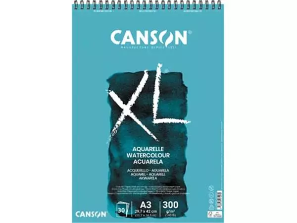 Een Canson schetsblok XL aquarelle 300g/m² ft A3, 30 vel koop je bij ShopXPress