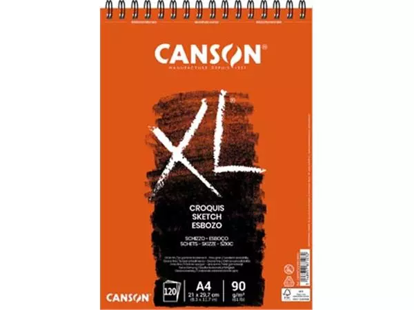 Een Canson schetsblok XL ft 21 x 29,7 cm (A4), blok van 120 blad koop je bij ShopXPress