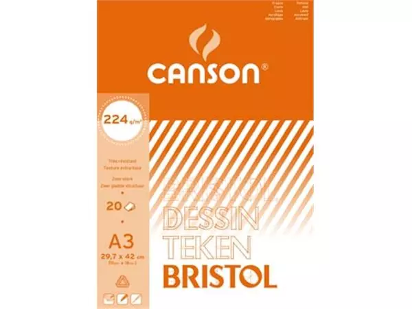 Een Canson tekenblok Bristol ft 29,7 x 42 cm (A3) koop je bij ShopXPress