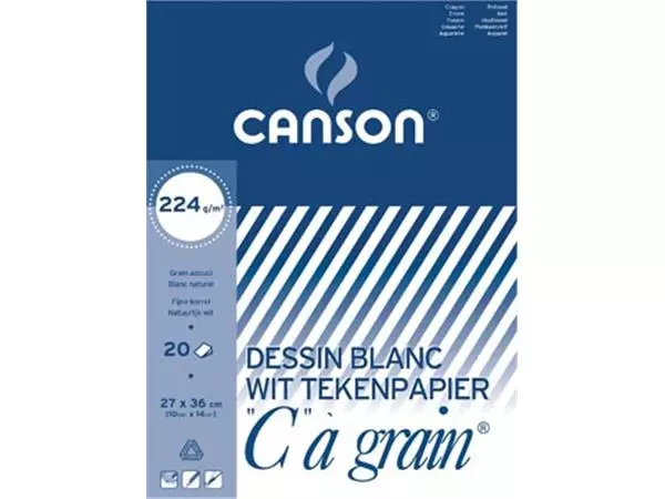 Een Canson tekenblok C à grain 224 g/m², ft 27 x 36 cm koop je bij ShopXPress