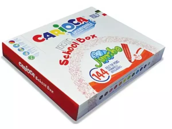 Een Carioca viltstiften Jumbo, doos met 144 stiften (classpack) koop je bij ShopXPress