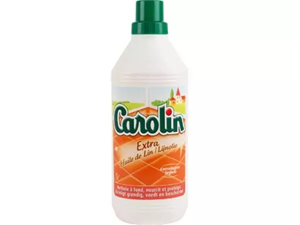 Een Carolin vloerreiniger extra lijnolie, fles van 1 l koop je bij ShopXPress