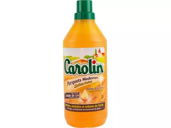 Een Carolin vloerreiniger modern parket, fles van 1 l koop je bij ShopXPress