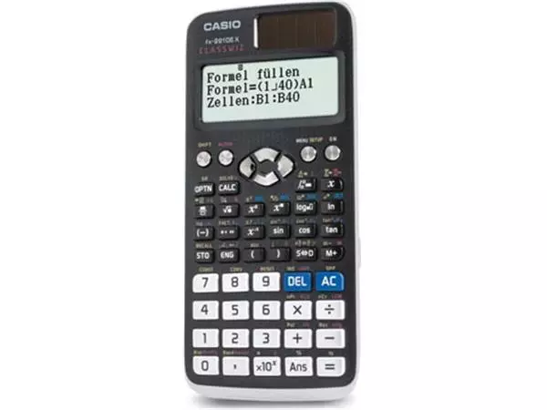 Een Casio wetenschappelijke rekenmachine FX-991DECW, Duitstalige versie koop je bij ShopXPress