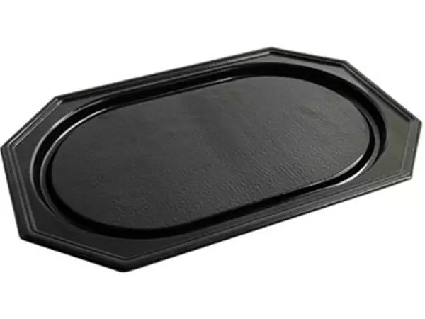 Een Cateringschaal, uit gerecycleerd PET, ft 35 x 25 cm, zwart, pak van 10 stuks koop je bij ShopXPress