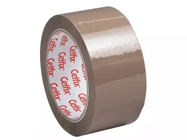 Een Celfix verpakkingsplakband ft 50 mm x 66 m, PP, bruin koop je bij ShopXPress