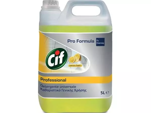 Een Cif allesreiniger citroenfris, fles van 5 liter koop je bij ShopXPress