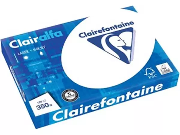 Een Clairefontaine Clairalfa presentatiepapier ft A3, 350 g, pak van 125 vel koop je bij ShopXPress
