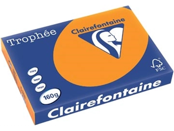 Sie können einen Clairefontaine Trophée Intens, gekleurd papier, A3, 160 g, 250 vel, feloranje bei Supplierz BV kaufen