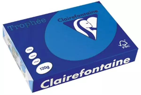 Buy your Clairefontaine Trophée Intens, gekleurd papier, A4, 120 g, 250 vel, turkoois at Supplierz BV