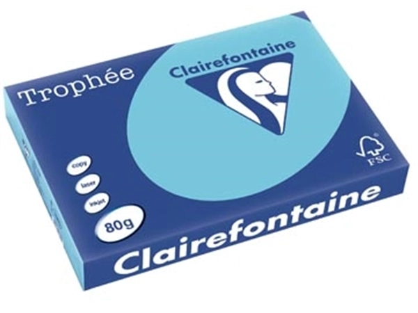 Buy your Clairefontaine Trophée Pastel, gekleurd papier, A3, 80 g, 500 vel, helblauw at Supplierz BV