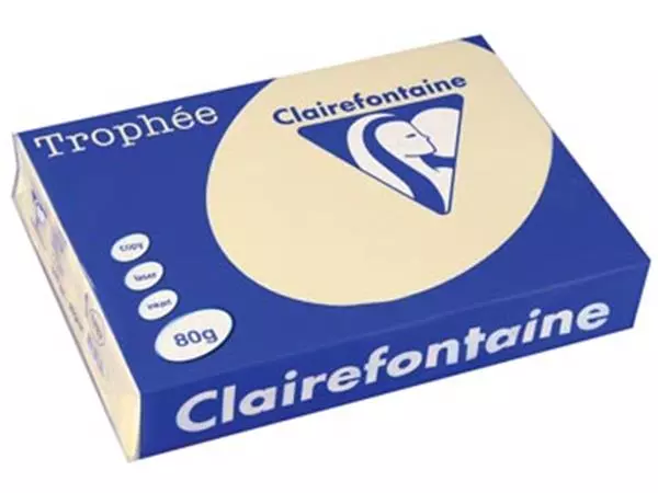Een Clairefontaine Trophée gekleurd papier, A4, 80 g, 500 vel, gems koop je bij ShopXPress