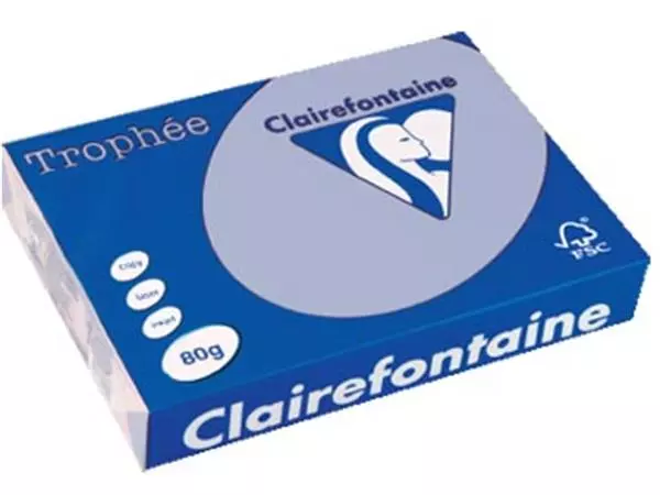 Een Clairefontaine Trophée gekleurd papier, A4, 80 g, 500 vel, lavendel koop je bij ShopXPress