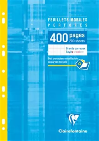 Een Clairefontaine ringbandinterieur Metric, ft A4, 9-gaatsperforatie, los, 400 bladzijden, seyès koop je bij ShopXPress