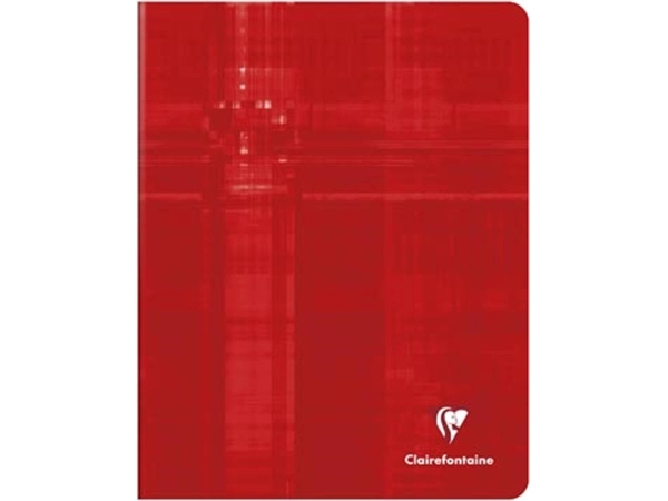 Een Clairefontaine schrift Metric, ft 16,5 x 21 cm, geruit 5x5 mm, rood koop je bij ShopXPress