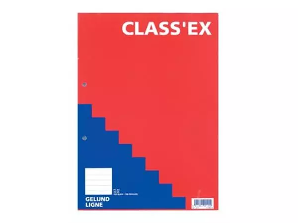 Een Class'ex cursusblok, gelijnd, blok van 100 vel koop je bij ShopXPress