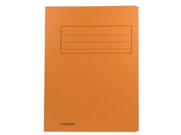 Een Class'ex dossiermap, 3 kleppen ft 23,7 x 32 cm (voor ft A4), oranje koop je bij ShopXPress